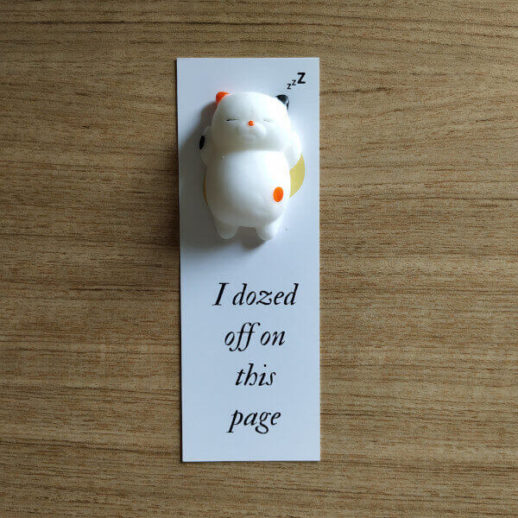 cute-cat-3d-bookmarks-stress-reliever-orange-spots